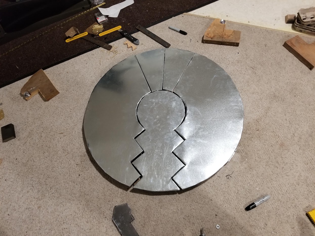 Shield in pre-paint state