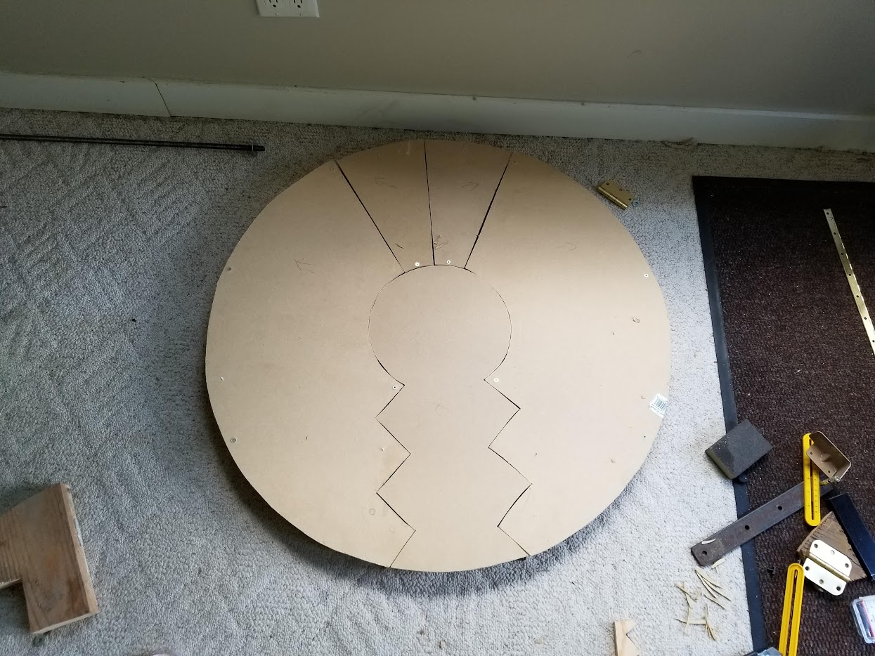 Shield wood form before steel