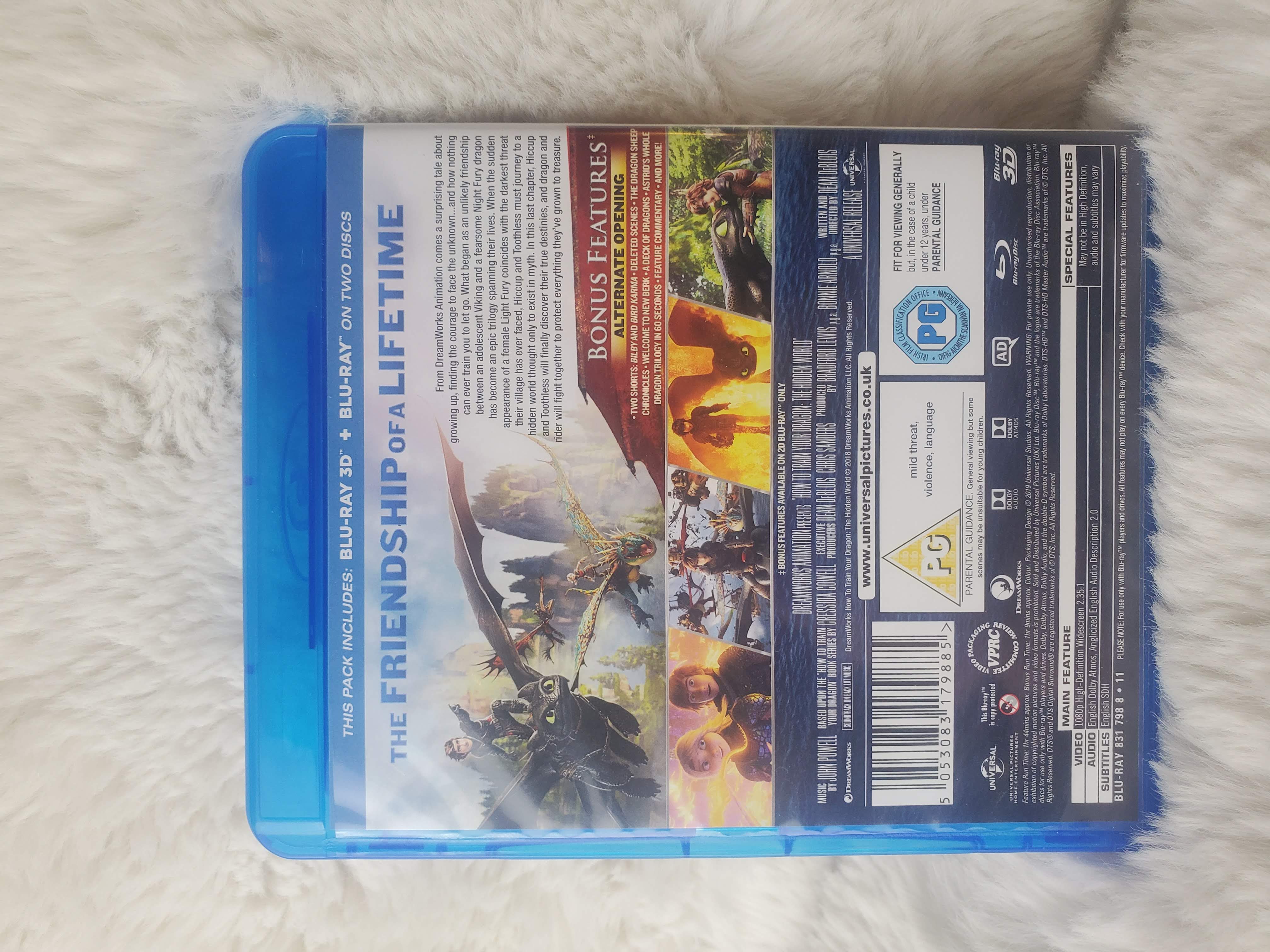 How to Train Your Dragon: The Hidden World 3D BluRay