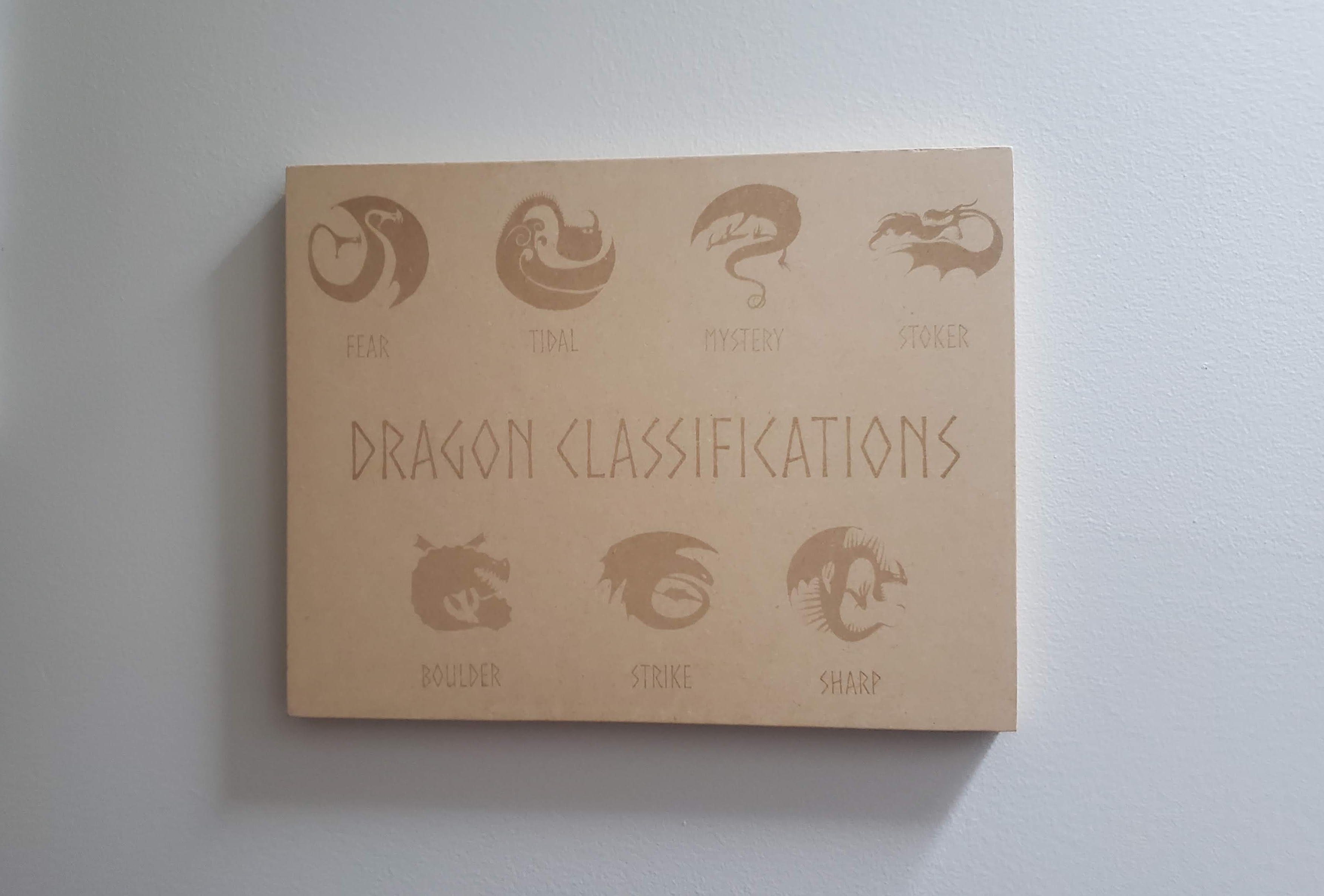 Dragon Classifications Laser Etching